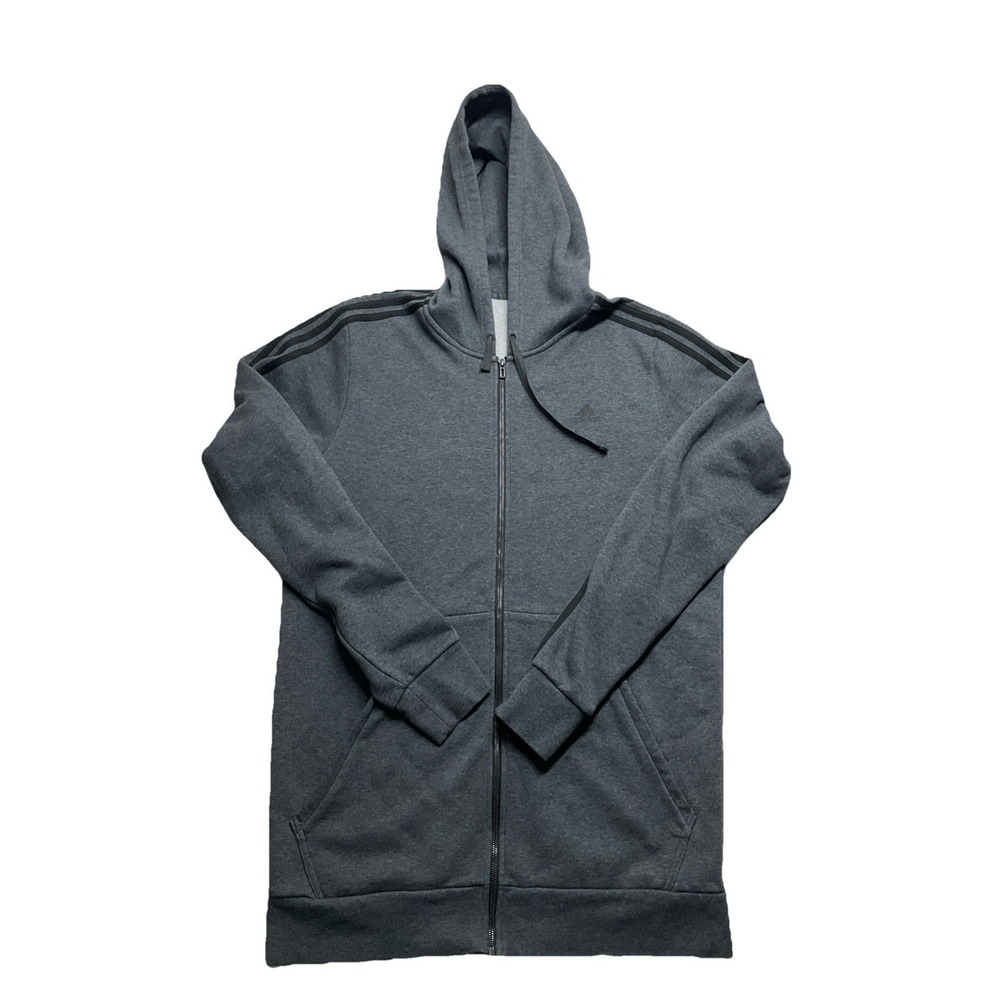 Adidas Men's Grey Full Zip Sweater Size 3XLT